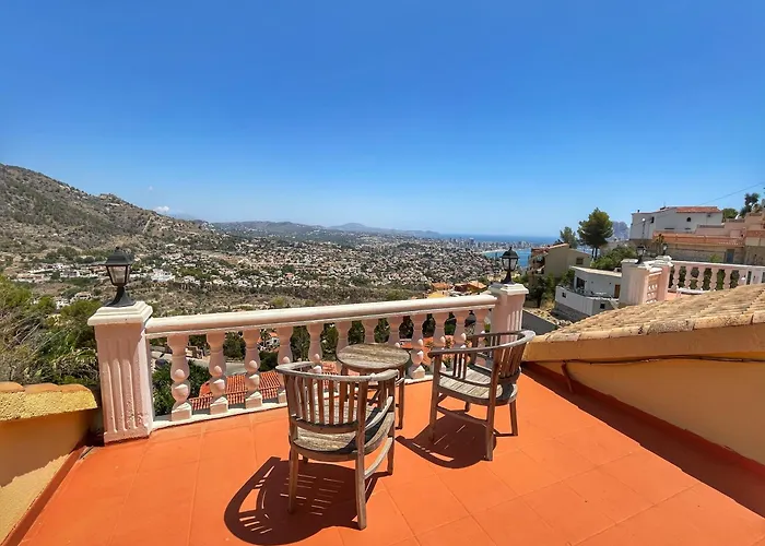 別荘 Villa Cala Encantada Sea View Apartments With Pool カルプ
